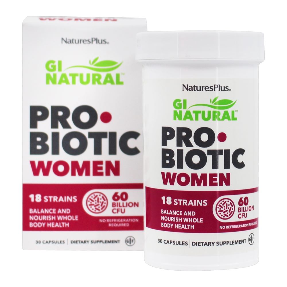 Mulheres Probióticas Naturais GI 60 Bilhões de UFC - Cápsulas 30 Natures Plus