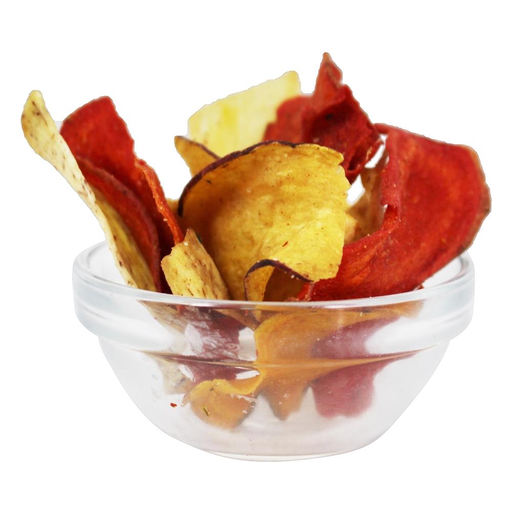 Chips de vegetais reais Mediterrâneo exótico alho e ervas - 5 oz. Terra - Imagem 3