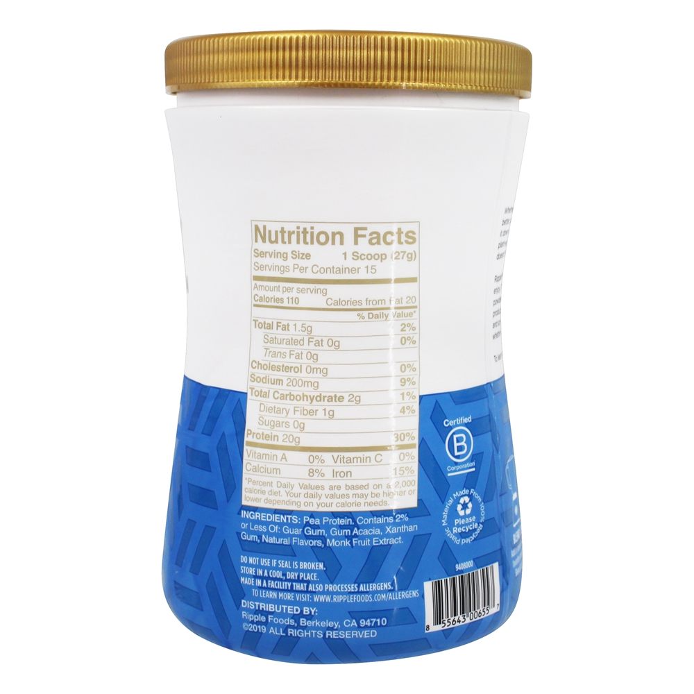 Pure Baunilha De Proteína Em Pó - 14.3 oz. Ripple - Imagem 2
