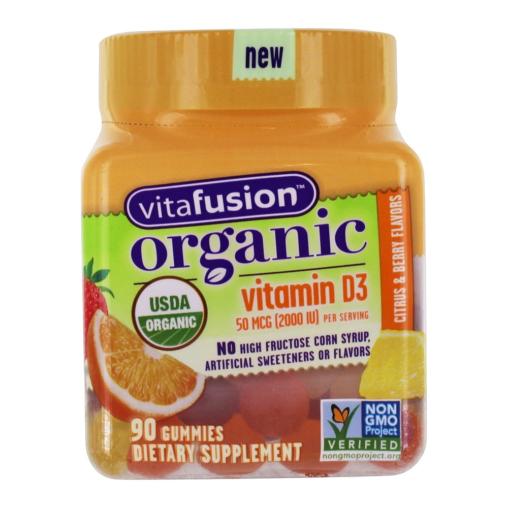 Vitamina Orgânica D3 Citrus & Berry 50 mcg. - 90 Gummies Vitafusion
