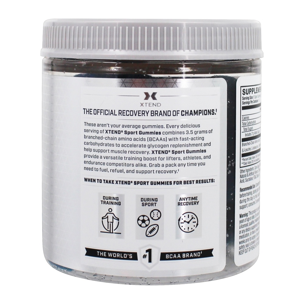 Xtend Sports Recovery Gummies Framboesa Azul - 60 Gummies Scivation - Imagem 3