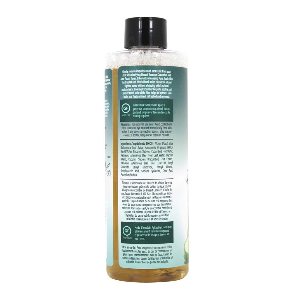 Pepino e Aloe Facial Toner com Tea Tree Oil - 8 fl. oz. Desert Essence - Imagem 3