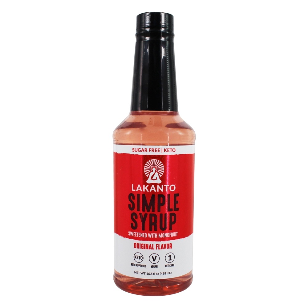 Xarope Simples Adoçado com Sabor Original Monkfruit - 16.5 fl. oz. Lakanto