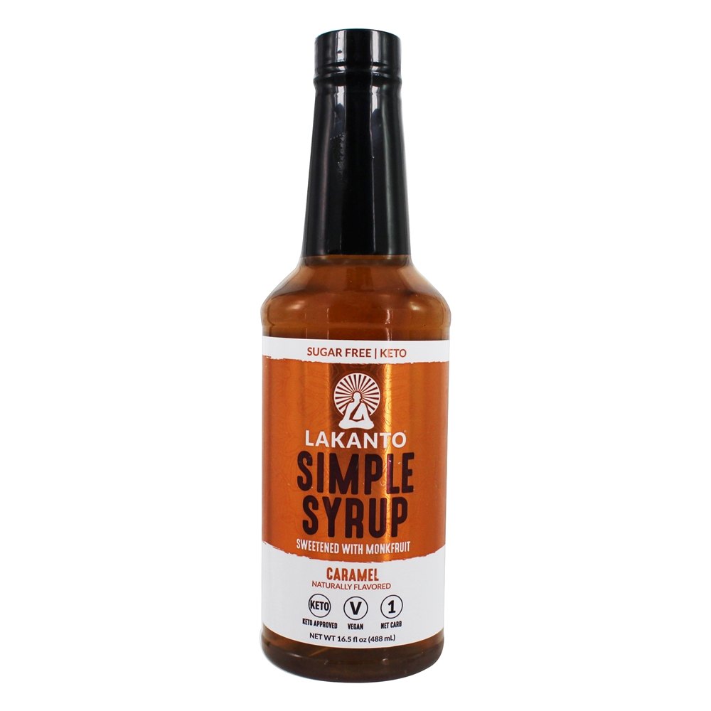 Xarope Simples Adoçado com Caramelo Monkfruit - 16.5 fl. oz. Lakanto