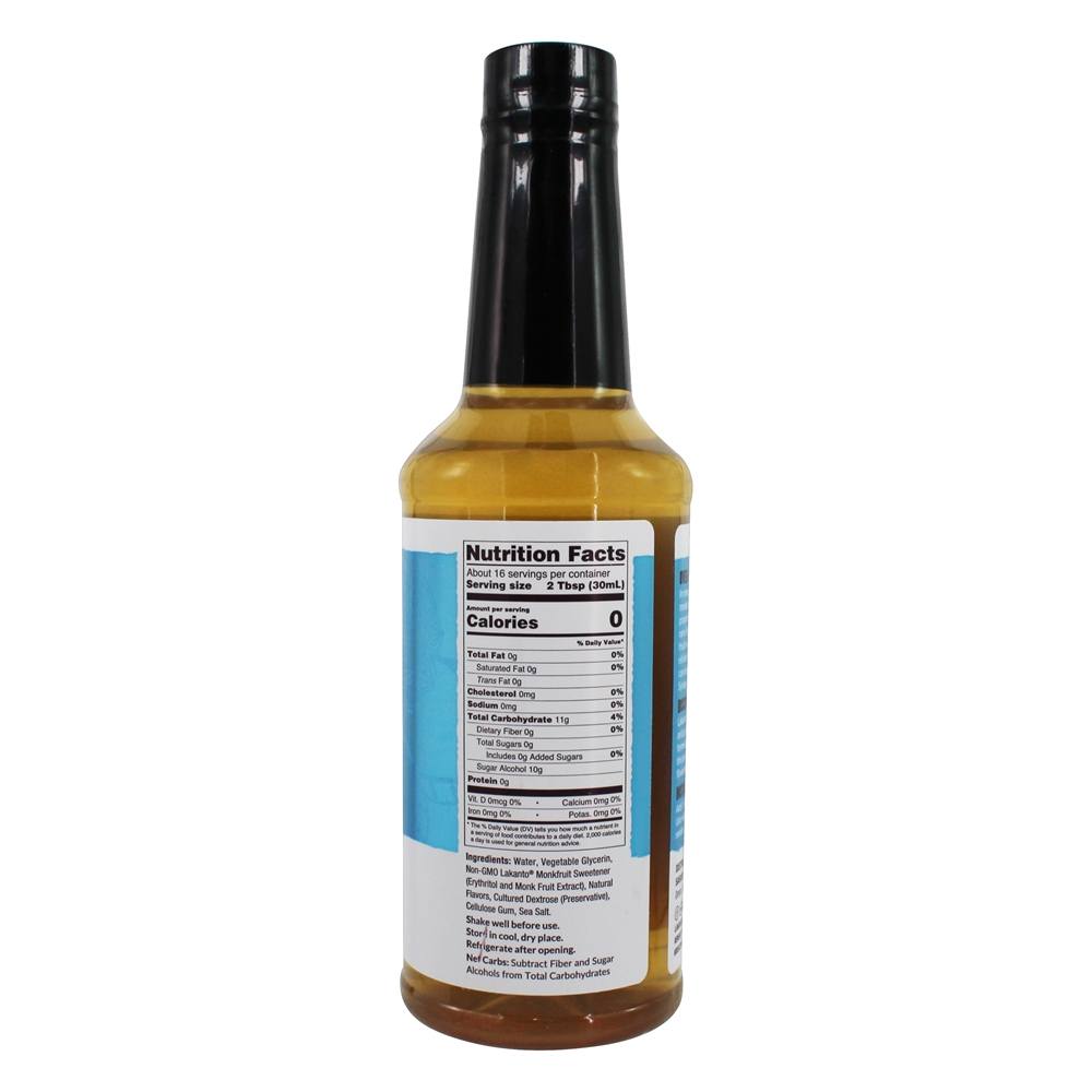 Xarope simples adoçado com baunilha francesa de monge - 16.5 fl. oz. Lakanto - Imagem 2