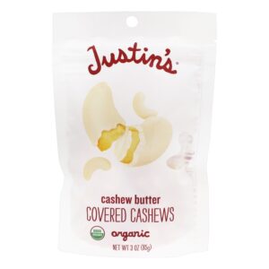 Comprar manteiga de cajú orgânica coberta de cajus - 3 oz. Justin's nut butter preço no brasil alimentos & lanches chips & petiscos suplemento importado loja 25 online promoção -