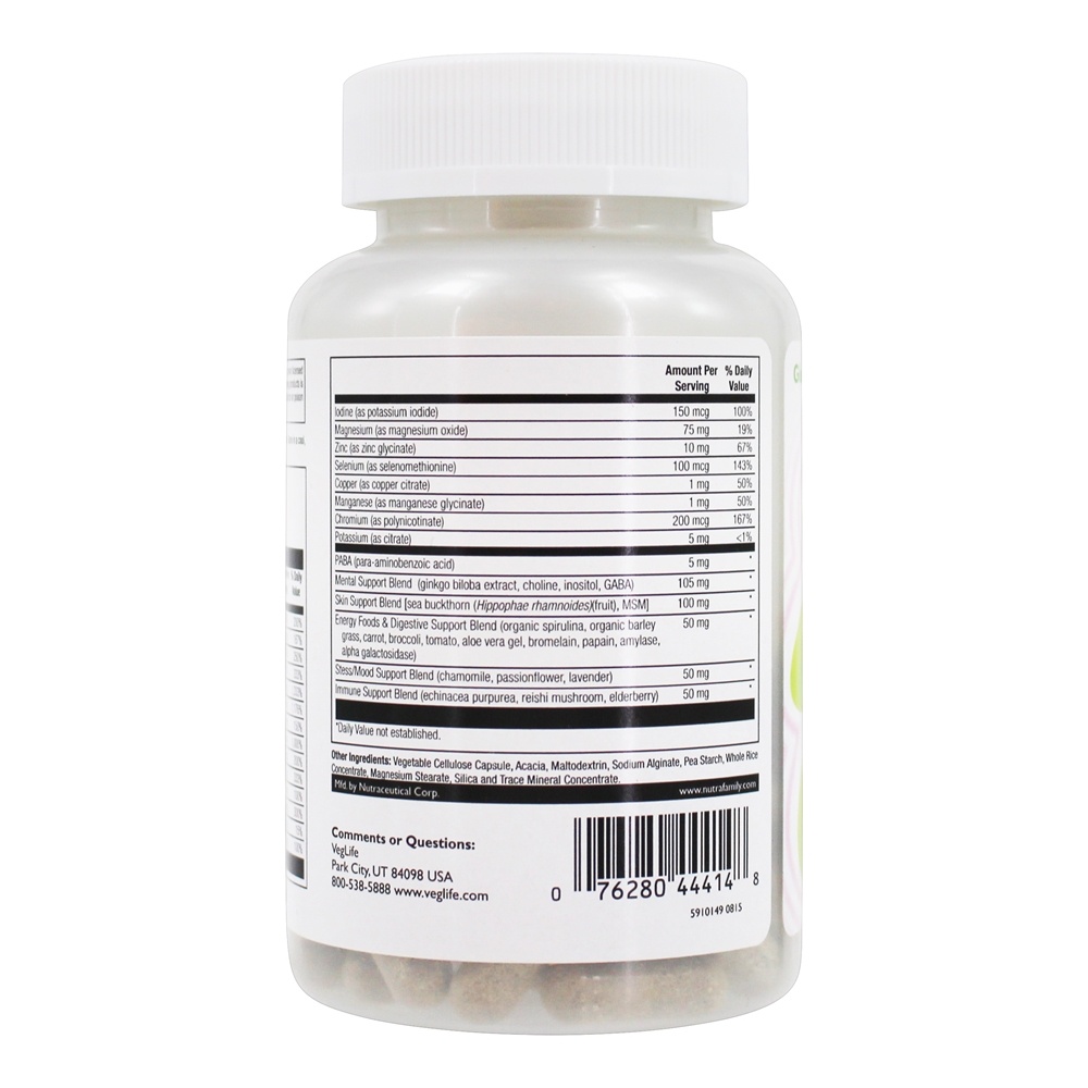 Vital Teen Girls Múltiplas Vitaminas e Minerais - Cápsulas Vegan 60 VegLife - Imagem 3