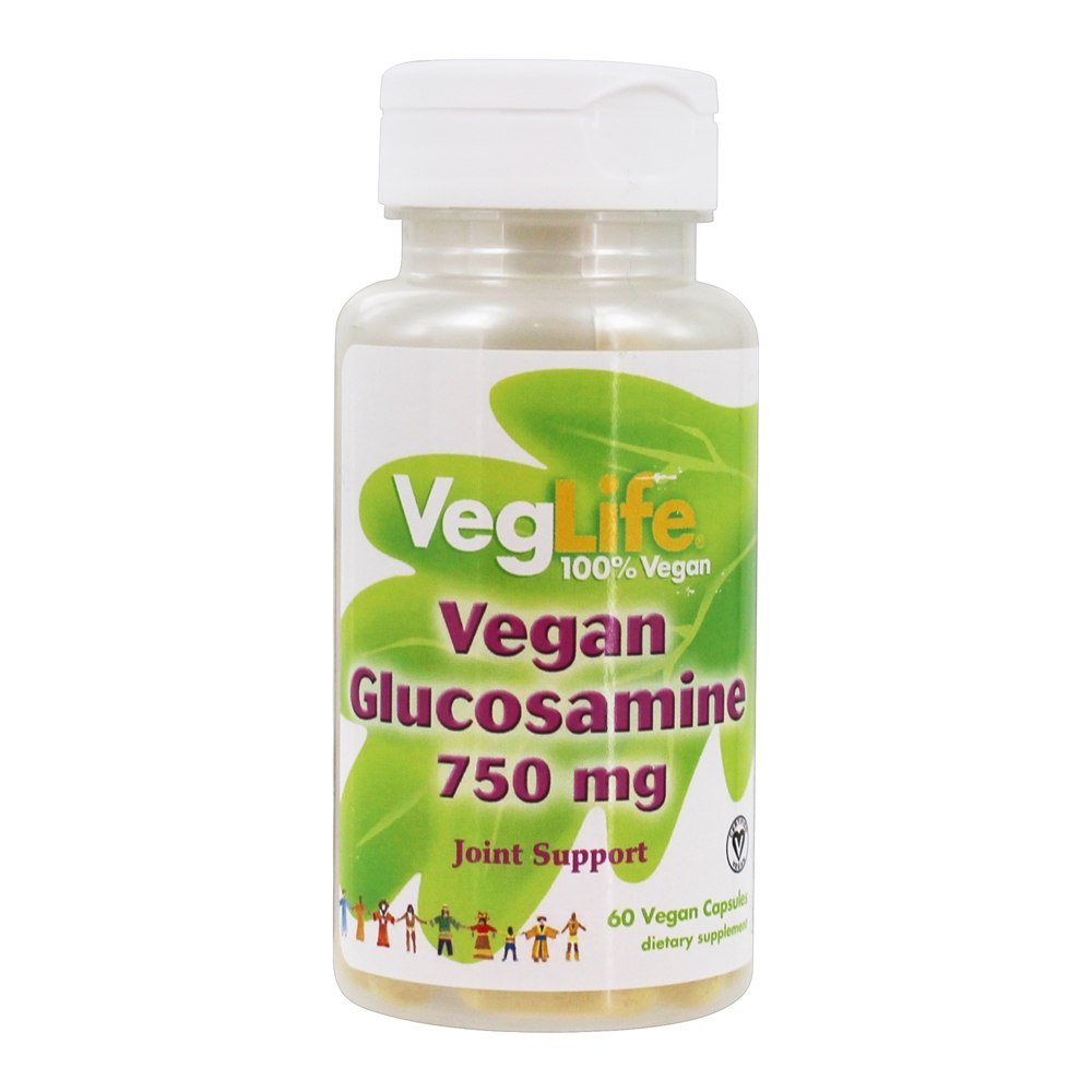 Suporte à junta de glucosamina vegan 750 mg . - Cápsulas Vegan 60 VegLife