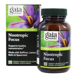 Comprar cérebro de foco nootrópico e suporte cognitivo - cápsulas líquidas 40 gaia herbs preço no brasil nootrópicos suplementos nutricionais suplemento importado loja 7 online promoção -