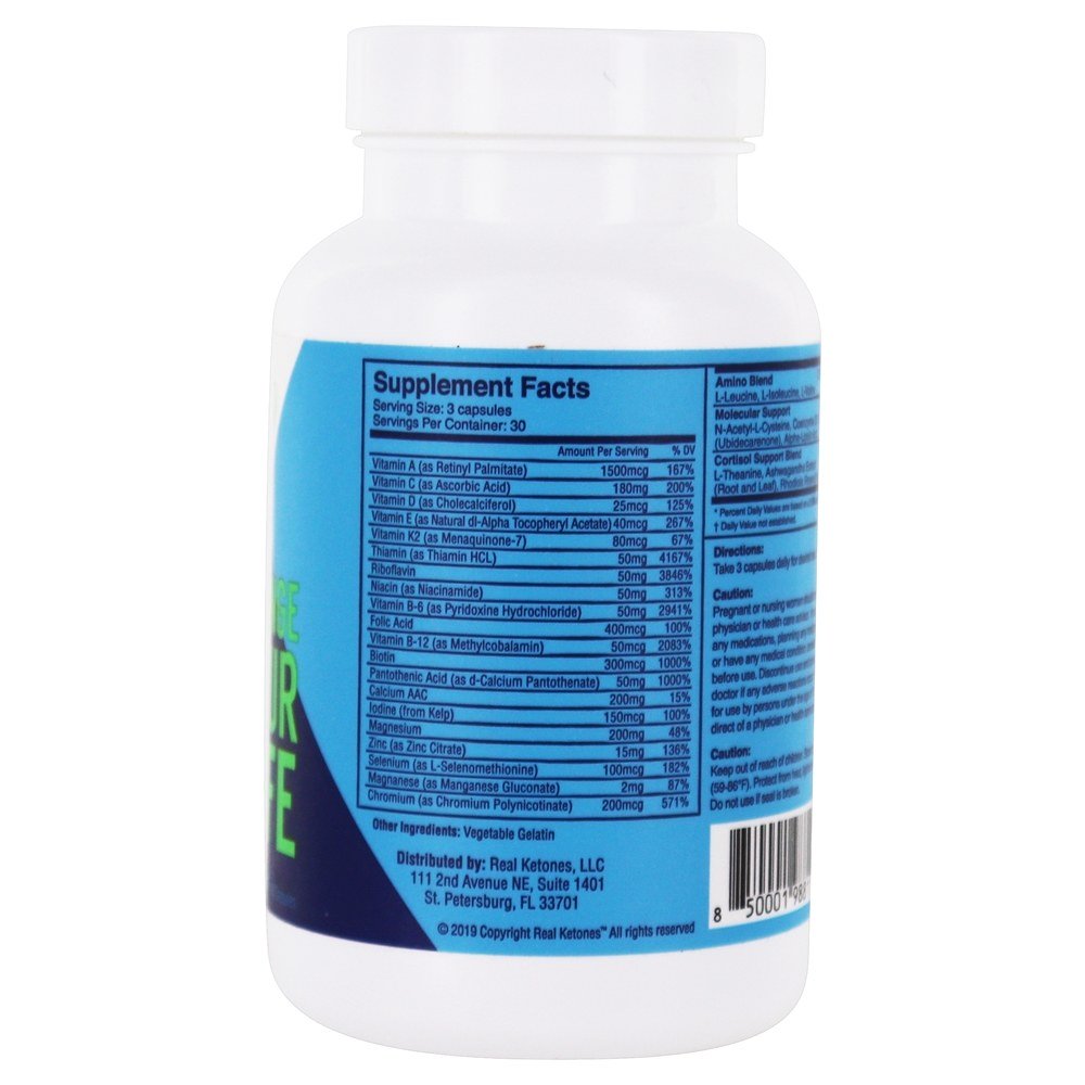 Multivitamínico Keto Essentials - Cápsulas 90 Real Ketones - Imagem 2