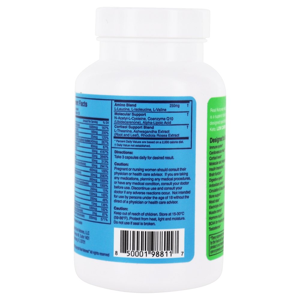 Multivitamínico Keto Essentials - Cápsulas 90 Real Ketones - Imagem 3