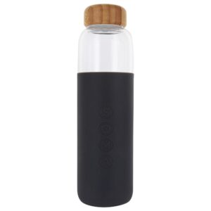 Comprar v. 2 garrafa de água de vidro com manga grossa protetora cinza - 17 oz. Soma preço no brasil garrafas de água de vidro purificação & estoque de água suplemento importado loja 35 online promoção -