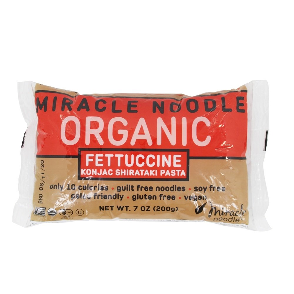 Macarrão Orgânico Fettuccine Konjac Shirataki - 7 oz. Miracle Noodle