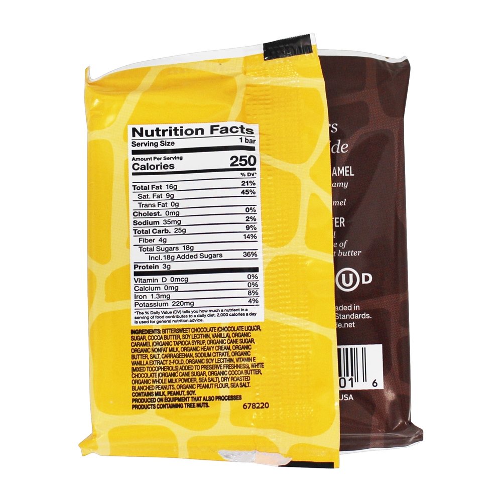 Chocolate Escuro ESC Duoz Bar 60 % Manteiga De Amendoim De Cacau + Caramelo - 1.6 oz. Endangered Species - Imagem 3