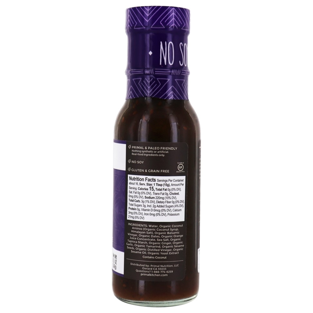 Sem molho de soja Teriyaki e marinada - 8.5 oz. Primal Kitchen - Imagem 2