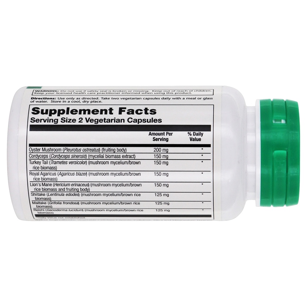 Cogumelo Completar 1175 mg . - Cápsulas vegetarianas 60 Solaray - Imagem 2