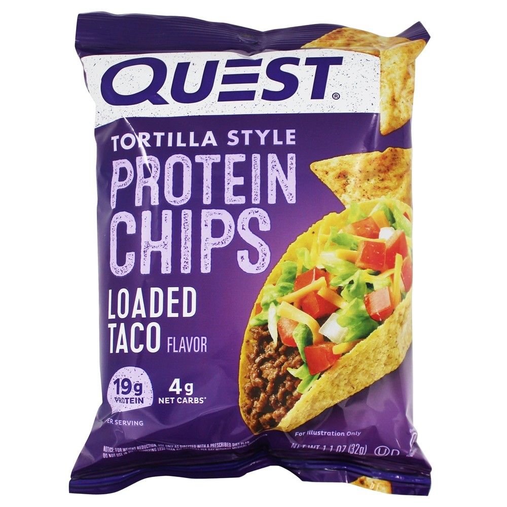 Taco de Chips de Proteína Estilo Tortilla Loaded Taco - 8 Malas Quest Nutrition - Imagem 2
