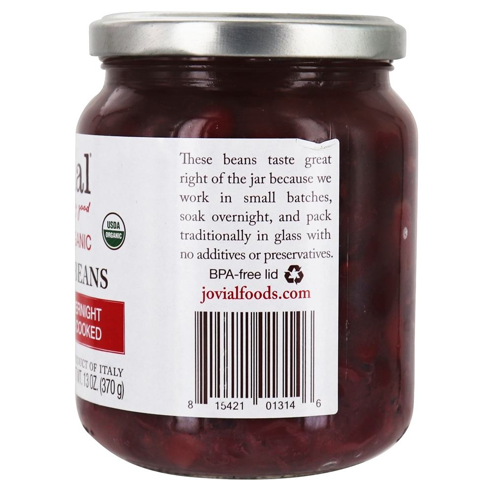 100 % de Feijão Vermelho Orgânico - 13 oz. Jovial Foods - Imagem 3