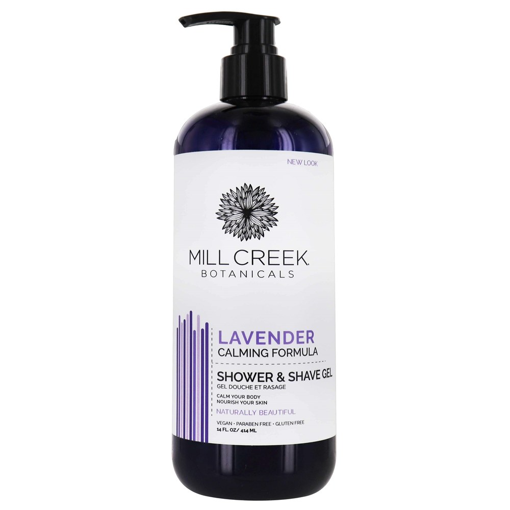 Shower & Shave Gel Calmante Fórmula Lavanda - 14 fl. oz. Mill Creek Botanicals