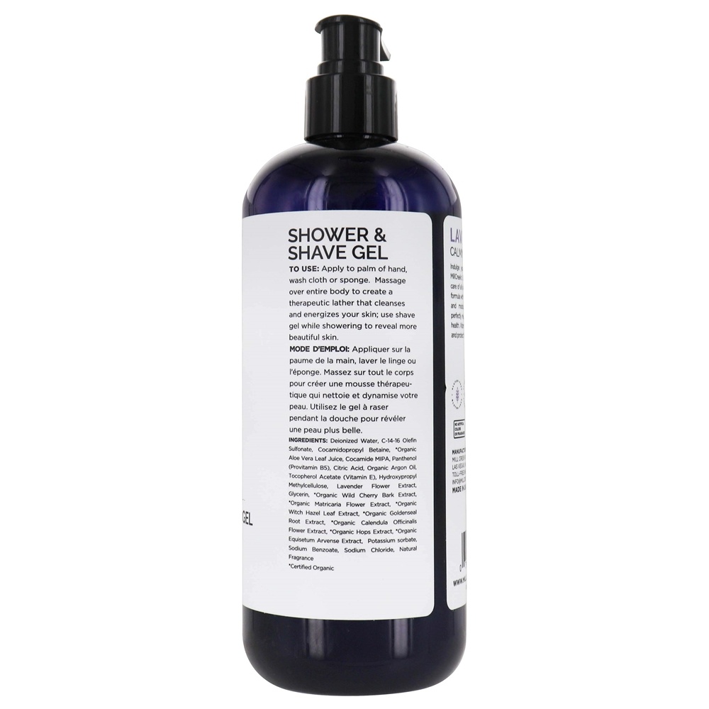 Shower & Shave Gel Calmante Fórmula Lavanda - 14 fl. oz. Mill Creek Botanicals - Imagem 2