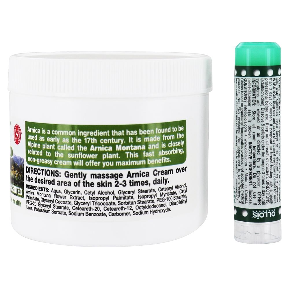 OlloPain Arnica Cream + Granulados Homeopáticos - 2 Contagem Ollois Homeopathic Medicine - Imagem 2