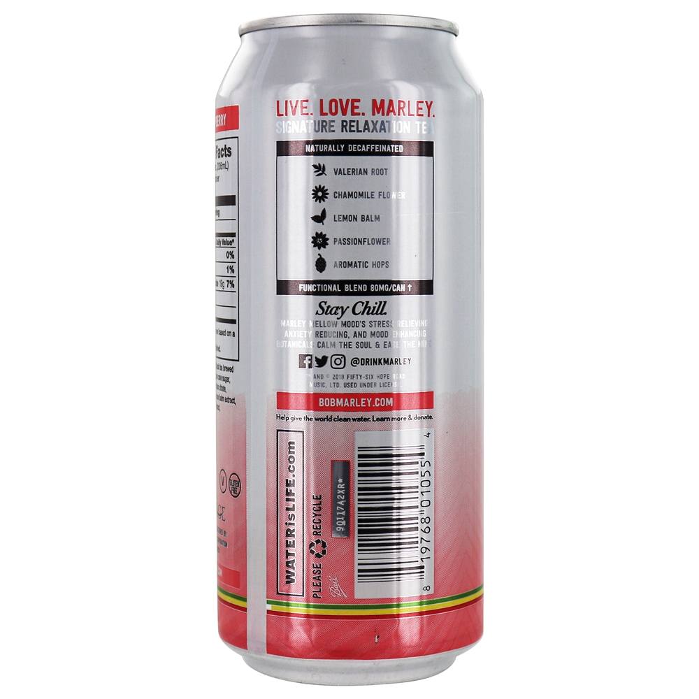 Mellow Mood Relaxation Chá Framboesa De Pêssego - 15.5 fl. oz. Marley - Imagem 3