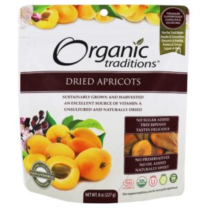 Comprar damascos secos - 8 oz. Organic traditions preço no brasil casa e produtos alimentícios frutas secas produtos alimentícios suplemento importado loja 235 online promoção -