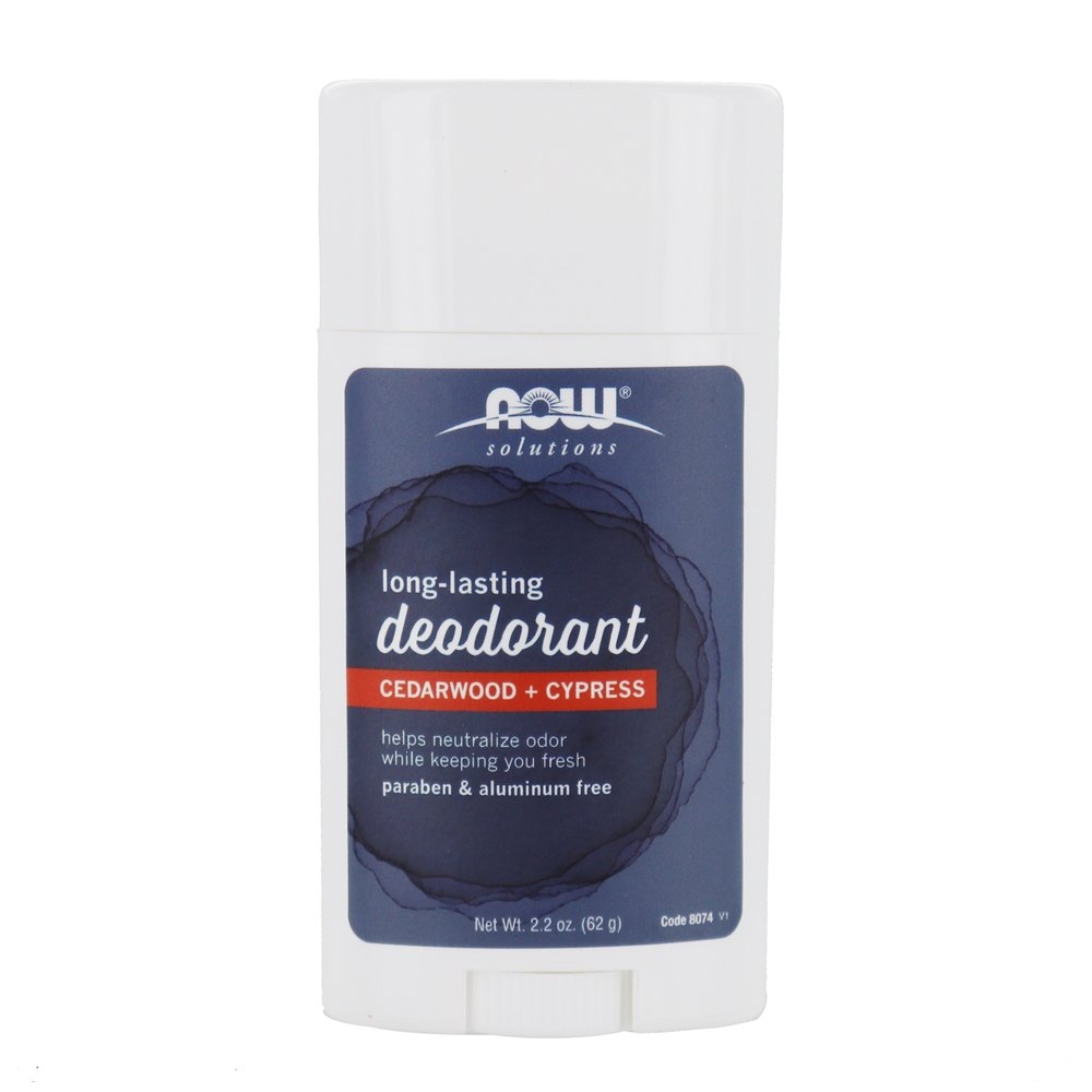 NOW Solutions Desodorizante de longa duração Cedro + Cypress - 2.2 oz. NOW Foods