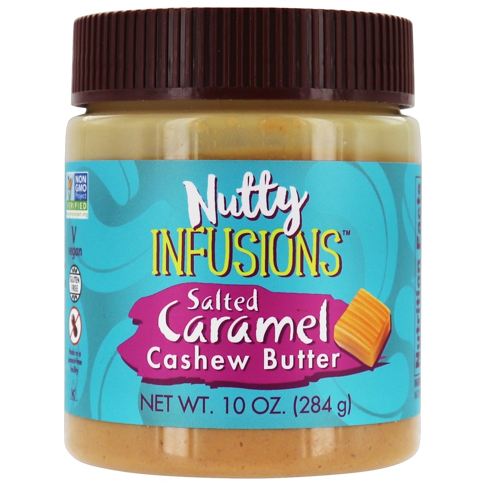 Infusões de nozes Manteiga de caju caramelo salgado - 10 oz. Ellyndale Foods