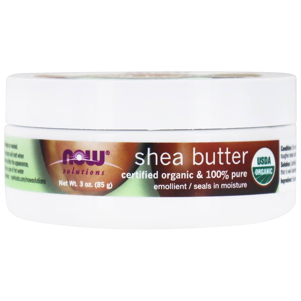 NOW Solutions Organic 100 % Pure Manteiga de Karité - 3 oz. NOW Foods - Imagem 2