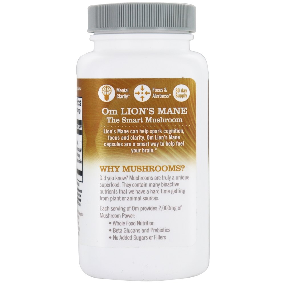 Aumento diário do superalimento de cogumelos com crina de juba 2000 mg . - Cápsulas vegetarianas 90 Om - Imagem 3