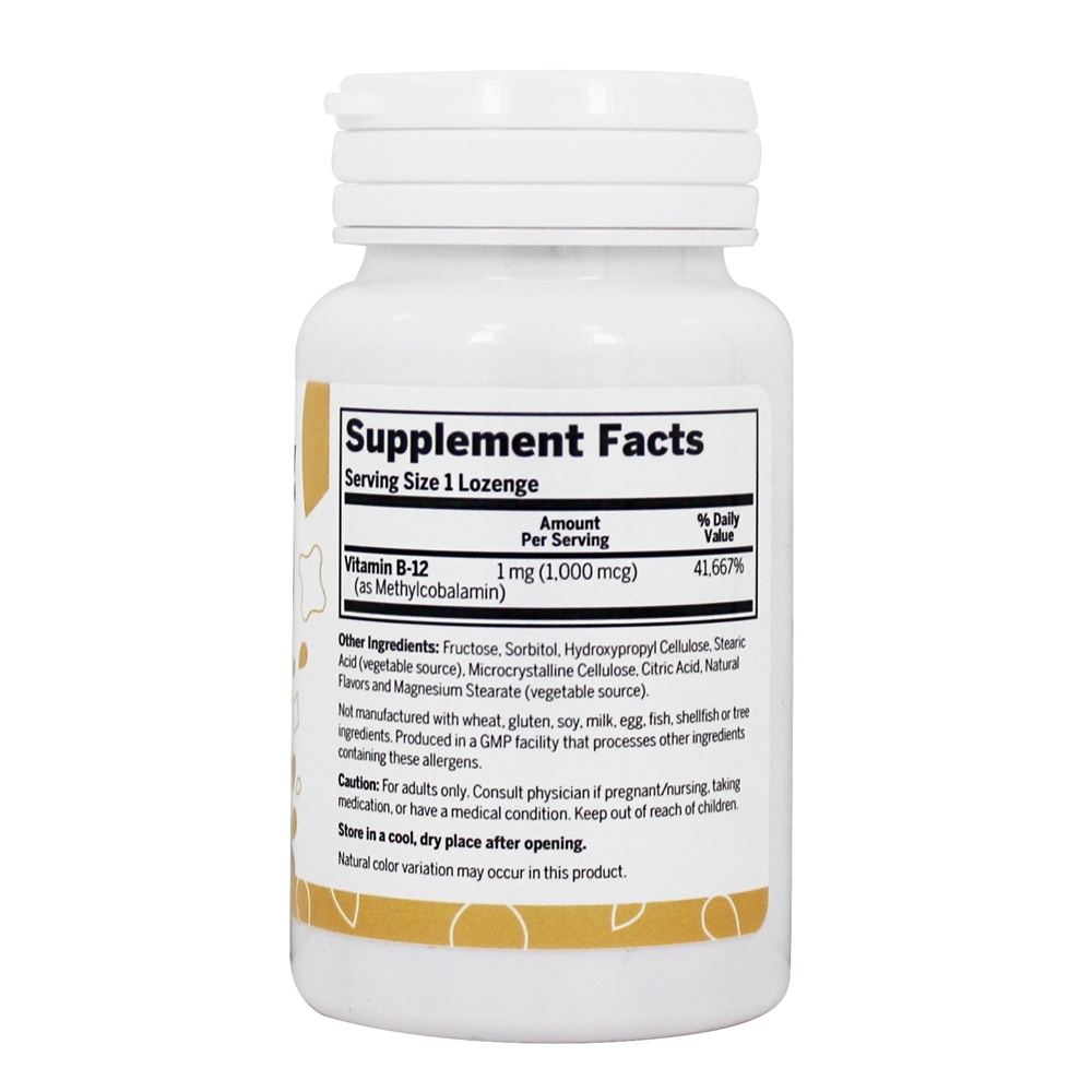 Metil B12 1000 mcg. - 100 Pastilhas LuckyVitamin - Imagem 2