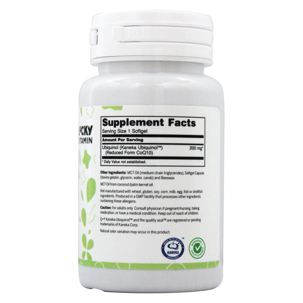 Ubiquinol 200 mg. - 30 Softgels LuckyVitamin - Imagem 2