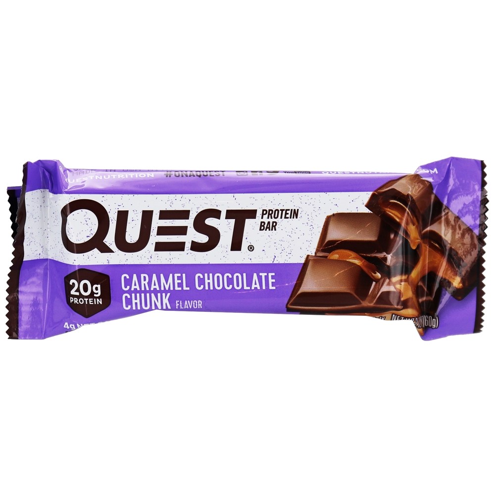 Quest Bar Protein Bars Box Pedaço de chocolate com caramelo - 12 Barras Quest Nutrition - Imagem 5
