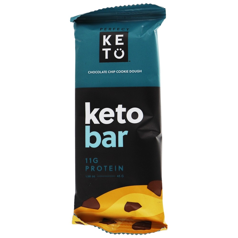 Keto Bars Box Massa de biscoito de chocolate - 12 Barras Perfect Keto - Imagem 3