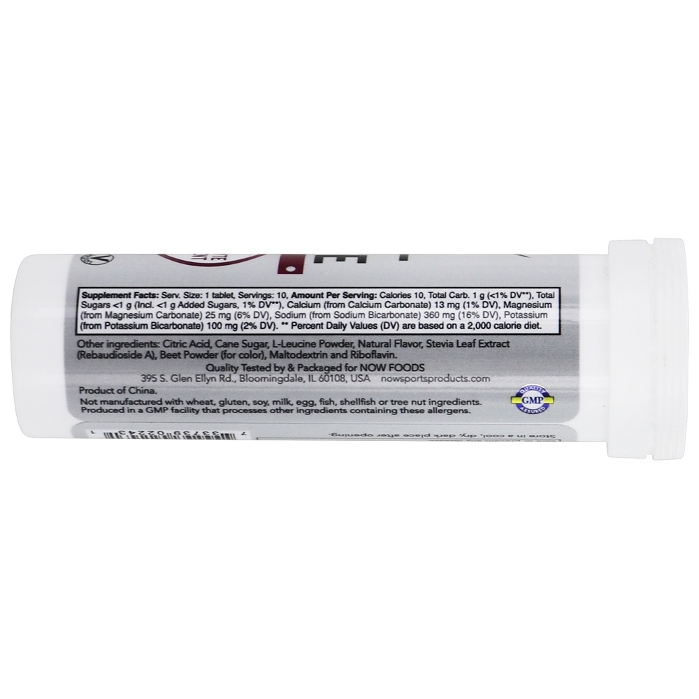 NOW Sports Efer-Hydrate Suplemento Eletrolítico Efervescente Laranja Morango - 10 Tablets NOW Foods - Imagem 2