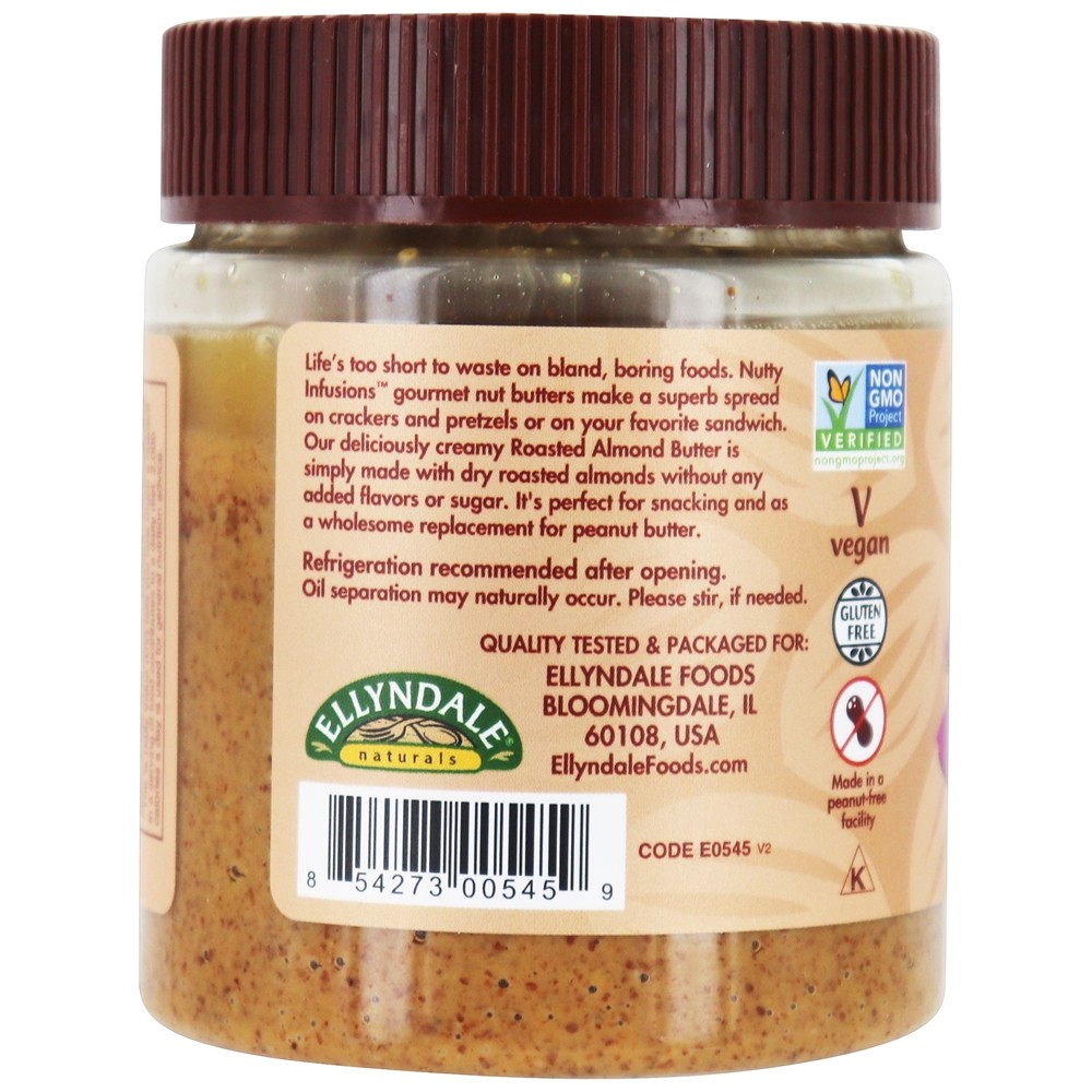 Infusões de nozes Manteiga de amêndoa torrada - 10 oz. Ellyndale Foods - Imagem 3