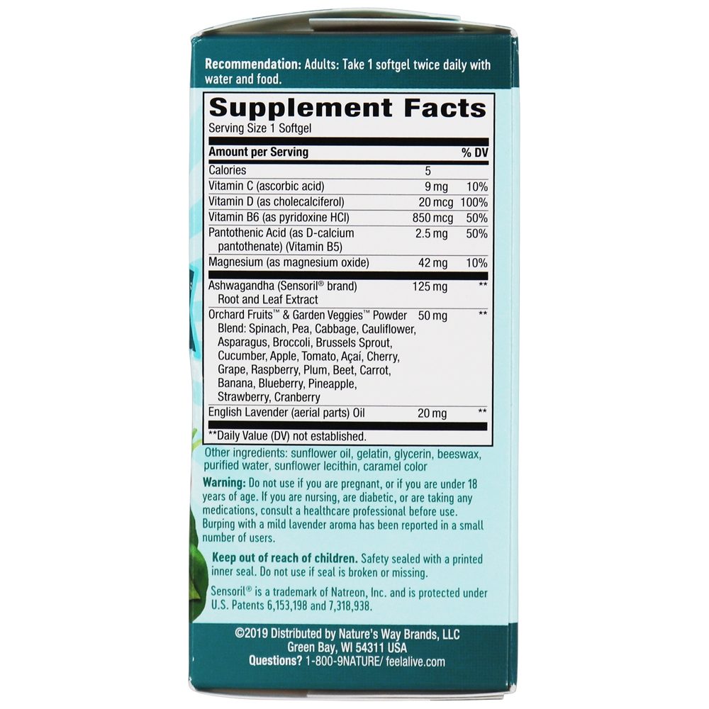 Alive! Estresse Menos - 40 Softgels Nature's Way - Imagem 3