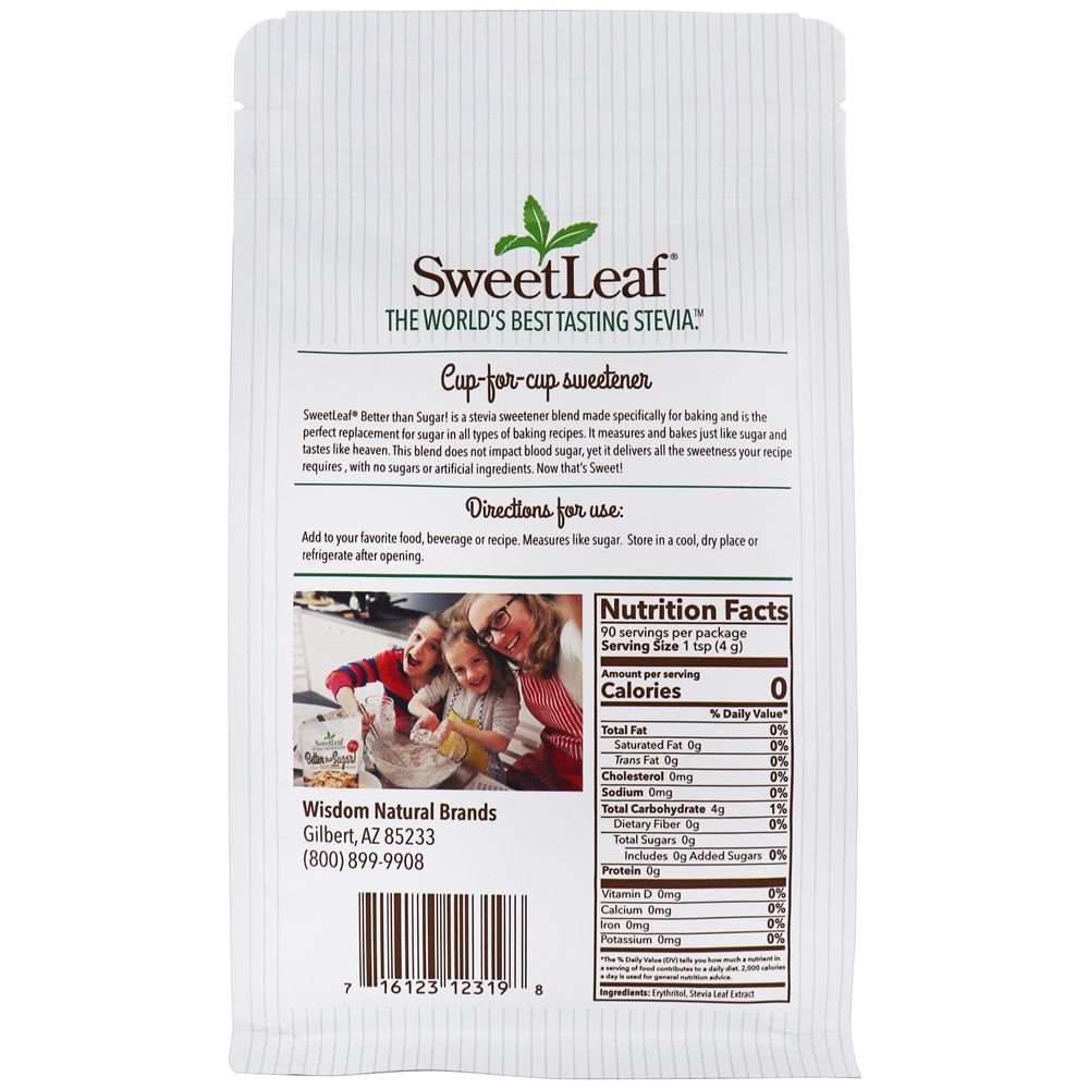 Melhor que o açúcar! Adoçante Granular - 12.7 oz. SweetLeaf - Imagem 2