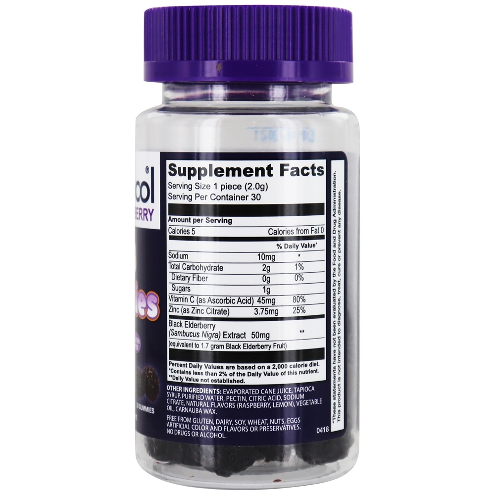 Black Elderberry Kids Gummies - 30 Gummies Sambucol - Imagem 2