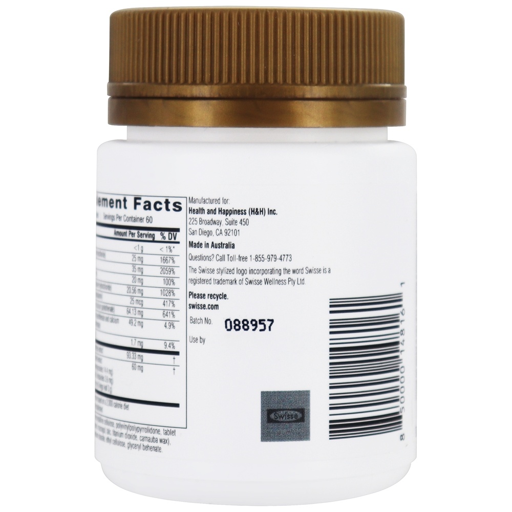 Ultiboost Memory + Focus Brain Health Support - 60 Tablets Swisse - Imagem 3
