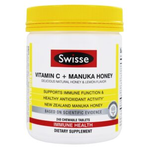 Comprar vitamina c ultiboost + manuka honey immune health support - 240 comprimidos mastigáveis swisse preço no brasil suplementos nutricionais suporte imune suplemento importado loja 35 online promoção -