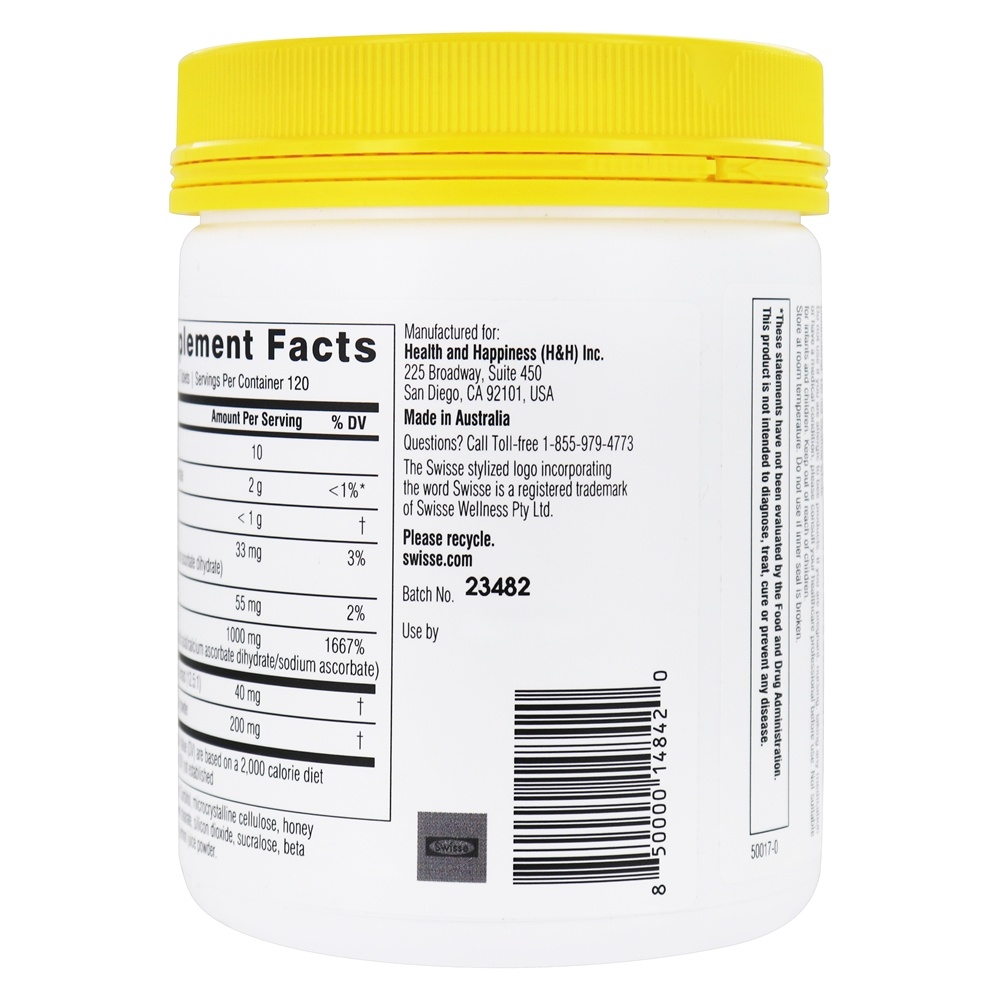 Vitamina C Ultiboost + Manuka Honey Immune Health Support - 240 comprimidos mastigáveis Swisse - Imagem 3