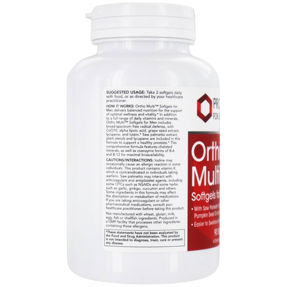 Ortho Multi para Homens - 90 Softgels Protocol For Life Balance - Imagem 4