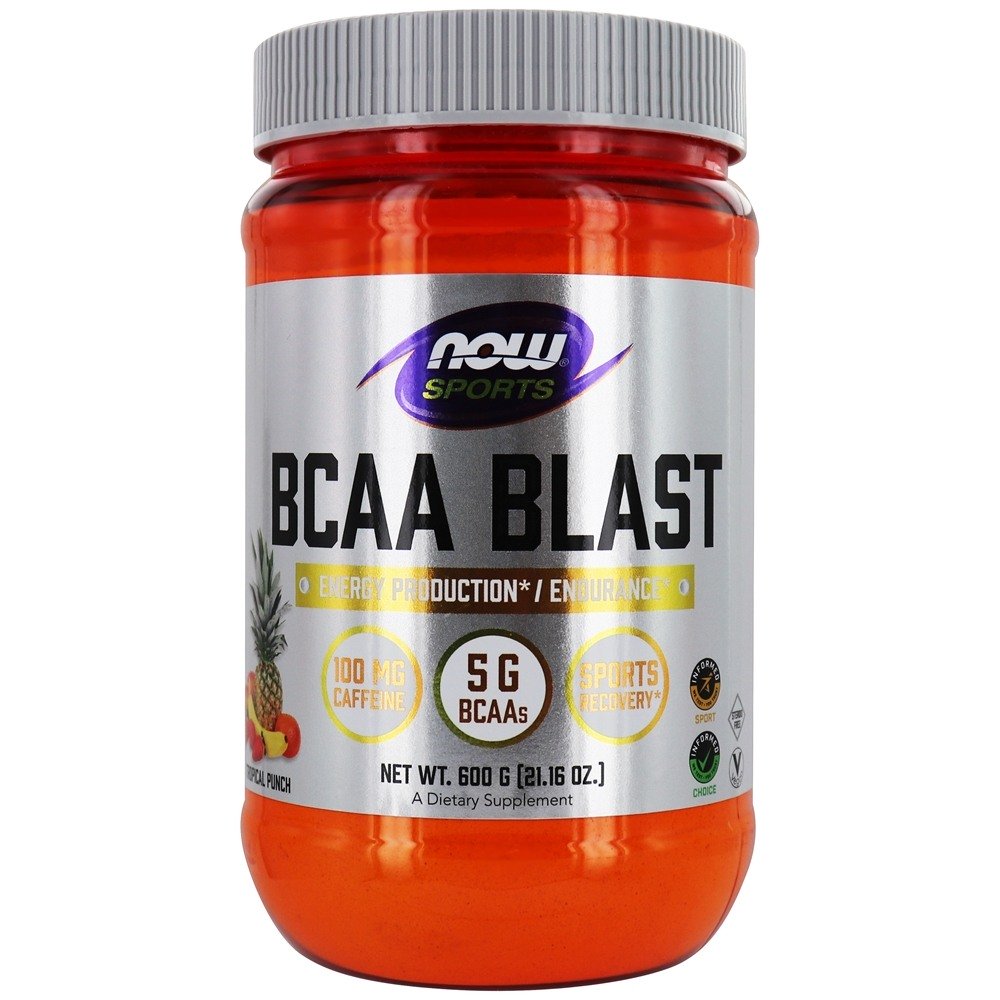NOW Sports BCAA Blast Powder - Soco Tropical - 600 Gramas NOW Foods