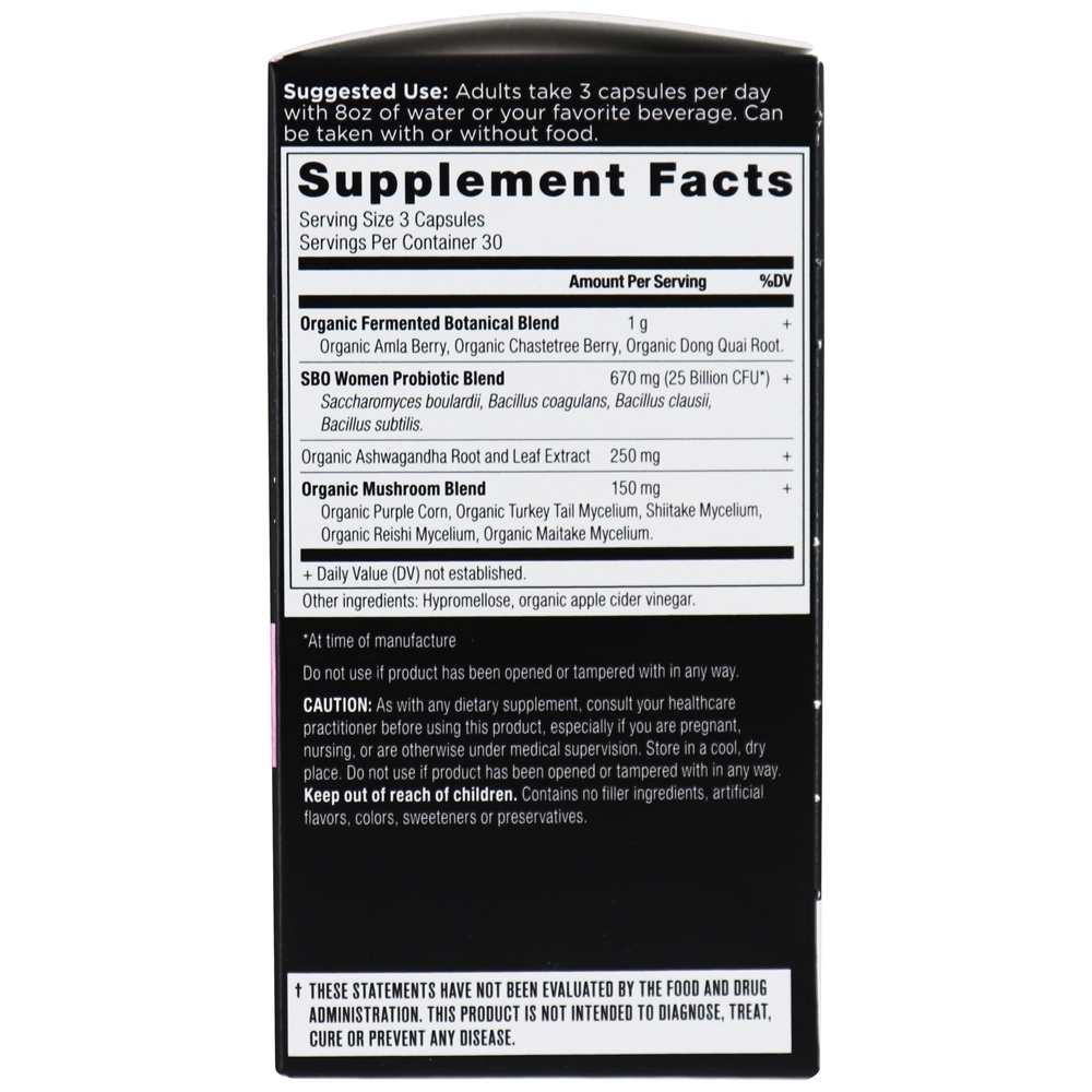 SBO Probiotics Women's Formula 25 bilhões de UFC - Cápsulas 90 Ancient Nutrition - Imagem 3
