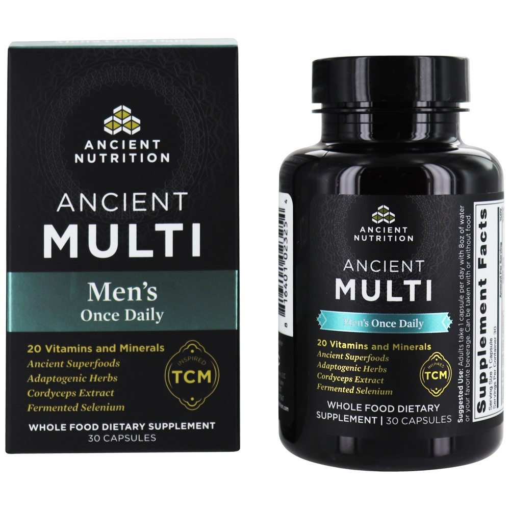Fórmula única diária para homens antigos - Cápsulas 30 Ancient Nutrition