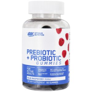 Comprar fórmula prebiótica + probiótica framboesa azul 2 bilhões de ufc - 60 gummies optimum nutrition preço no brasil prebióticos suplementos nutricionais suplemento importado loja 149 online promoção -
