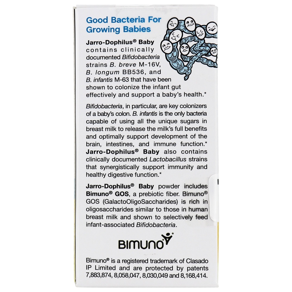 Pó probiótico de bebê Jarro-Dophilus - 2.1 oz. Jarrow Formulas - Imagem 4