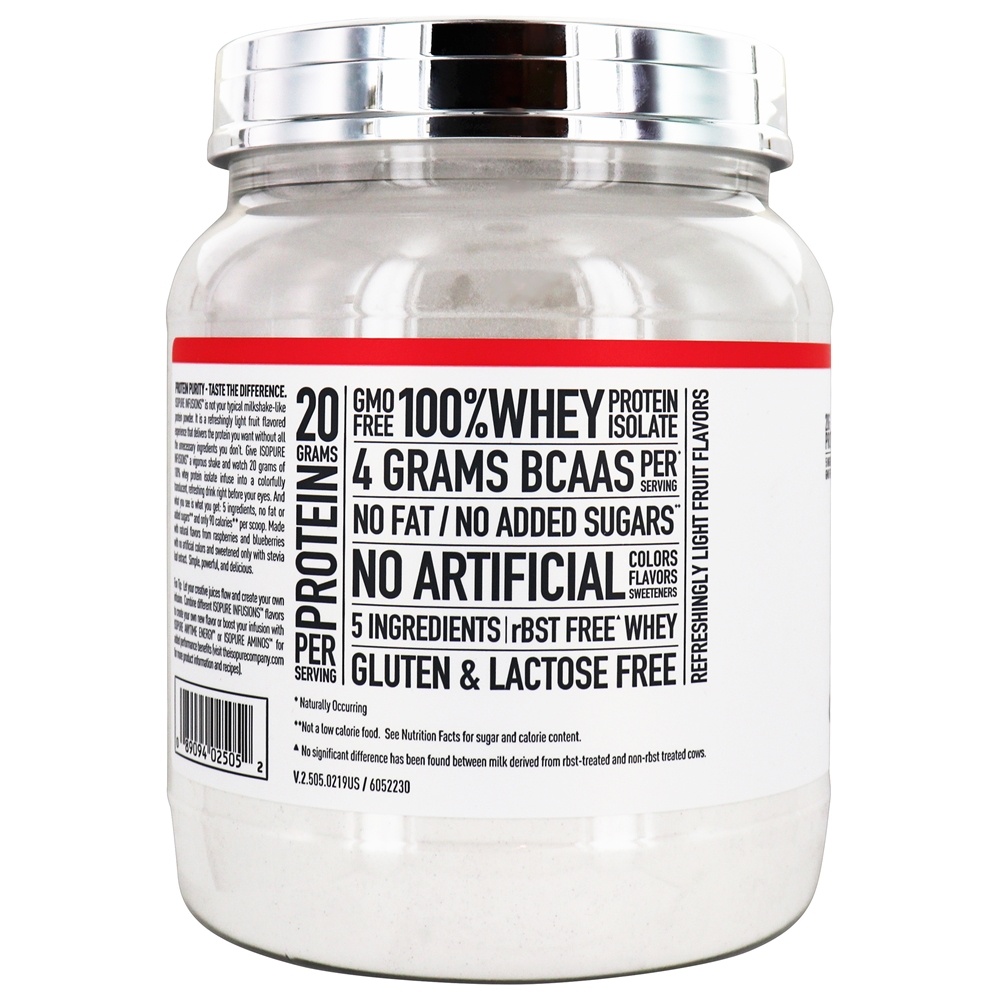 Isopure Infusions Protein Powder Berry Misturado - 14.1 oz. Nature's Best - Imagem 3